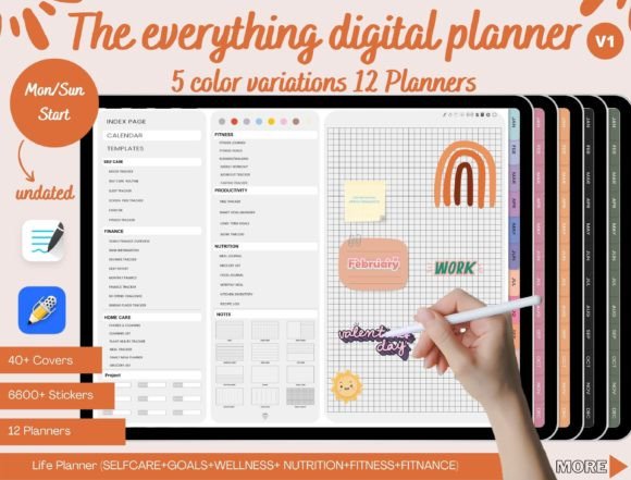 Download Digital Planners GoodNotes Planner - Goodnotes planner Collection
