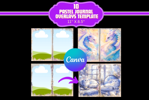 Download Pastel Junk Journal Canva Templates - Canva templates Collection