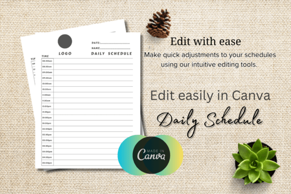 Download Editable Daily Schedule Template - Schedule template Collection