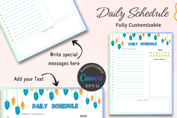 Download Editable Daily Schedule Template - Schedule template Collection