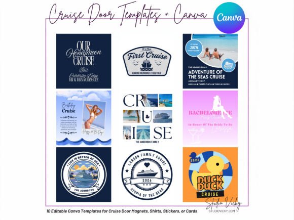 Download Cruise Door Decorations Canva Templates - Canva templates Collection