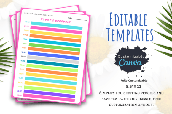Download Editable Daily Schedule Template - Schedule template Collection
