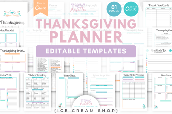 Download Thanksgiving Planner Canva Templates 9 - Canva templates Collection