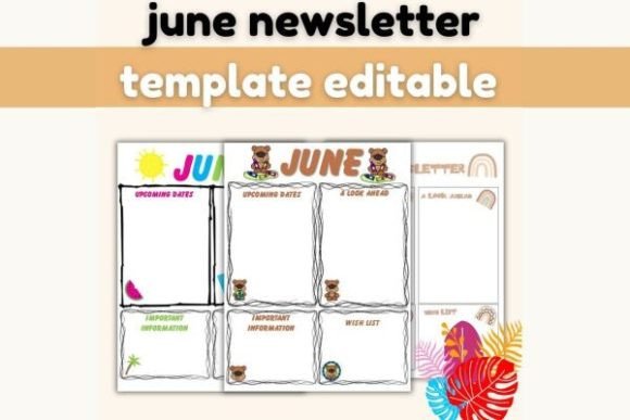 Download June Newsletter Template Editable - Template editable Collection