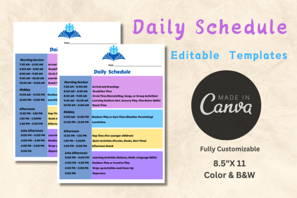 Download Editable Daily Schedule Template - Schedule template Collection