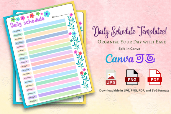 Download Editable Daily Schedule Template - Schedule template Collection