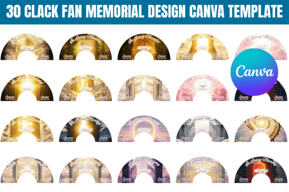 Download 30 Clack Fan Memorial Canva Templates - Canva templates Collection